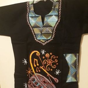 African Print blouse